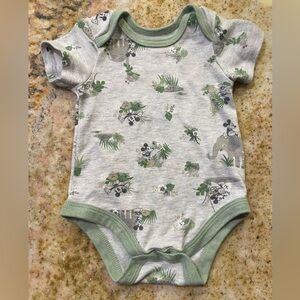 Preloved Unisex Mickey Mouse Disney Baby Onesie 6-9 Months
